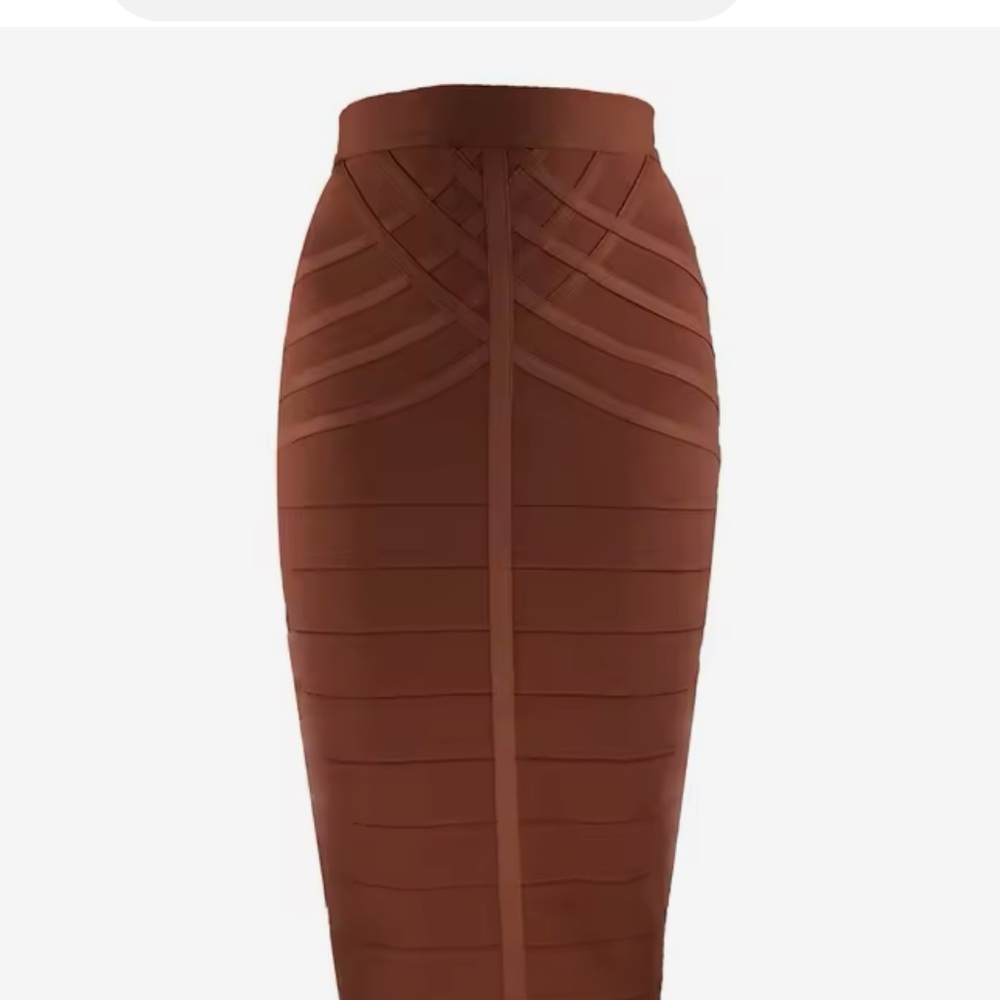 Women skirt brown with shimmer vintage style